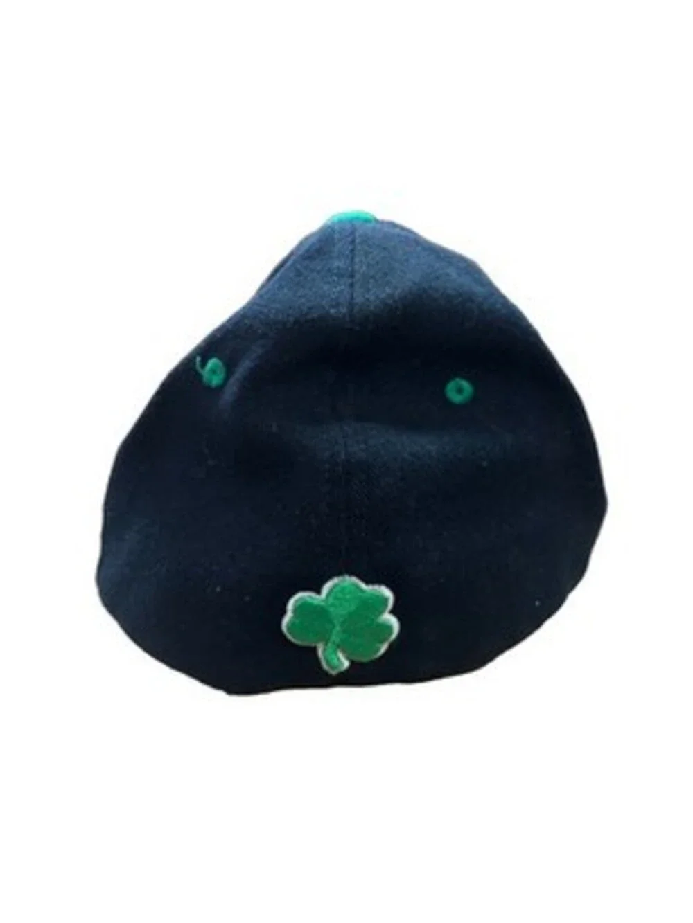 Notre Dame Fighting Irish ND Logo Shamrock Baseball Cap Hat Navy Green